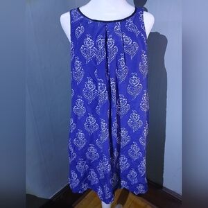 Maeve purple and White Mini Dress